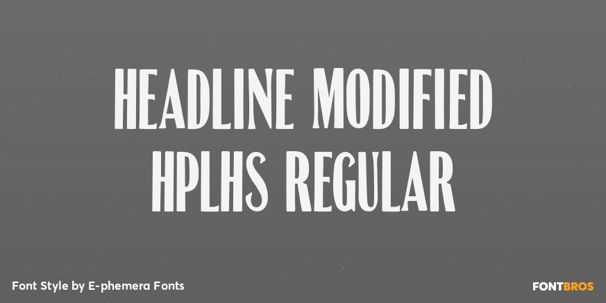 Headline Modified HPLHS Regular Poster