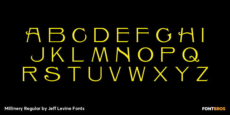 Millinery Regular Font Poster #3