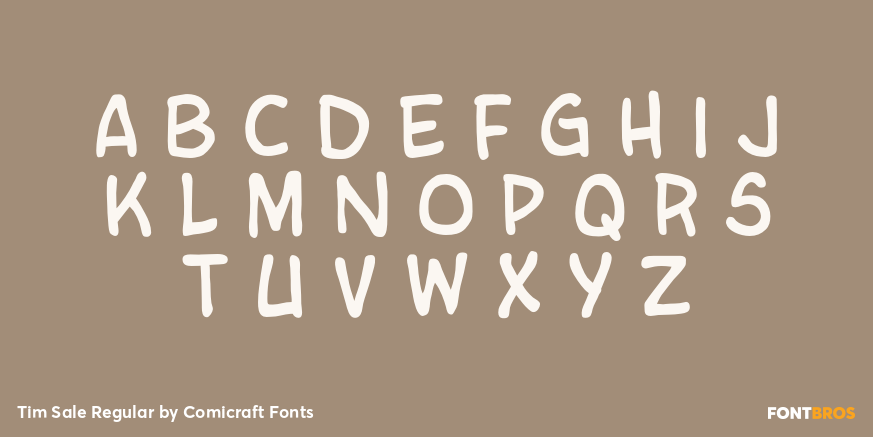 Tim Sale Regular Font Poster #2