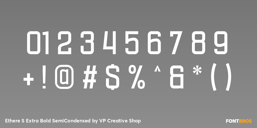 Ethere S Extra Bold SemiCondensed Font Poster #4