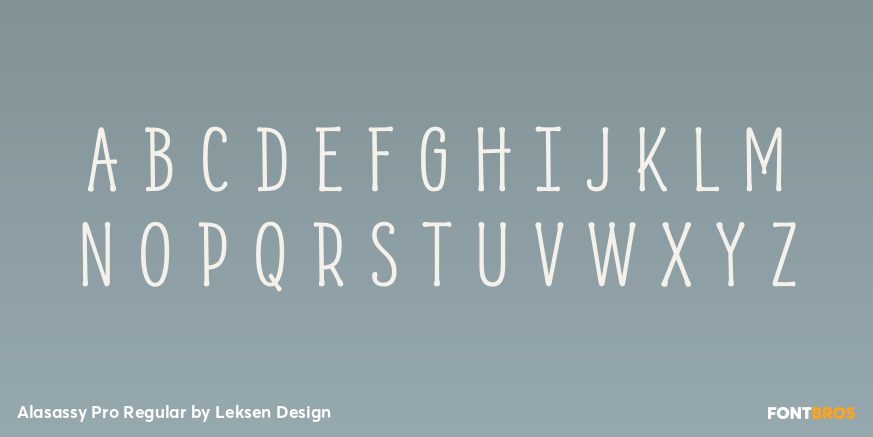 Alasassy Pro Regular Font Poster #2