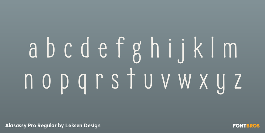 Alasassy Pro Regular Font Poster #3