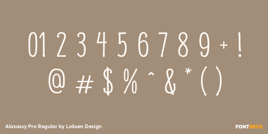 Alasassy Pro Regular Font Poster #4