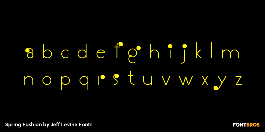 Spring Fashion Font Poster #2