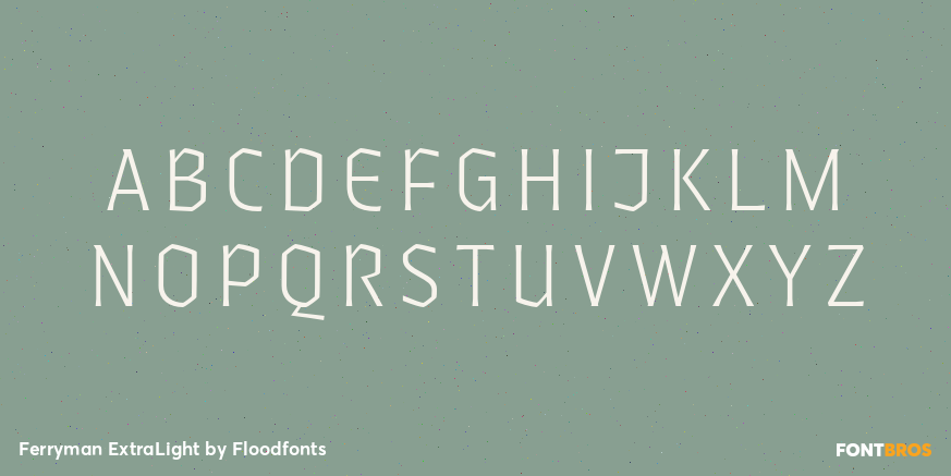 Ferryman ExtraLight Font Poster #2
