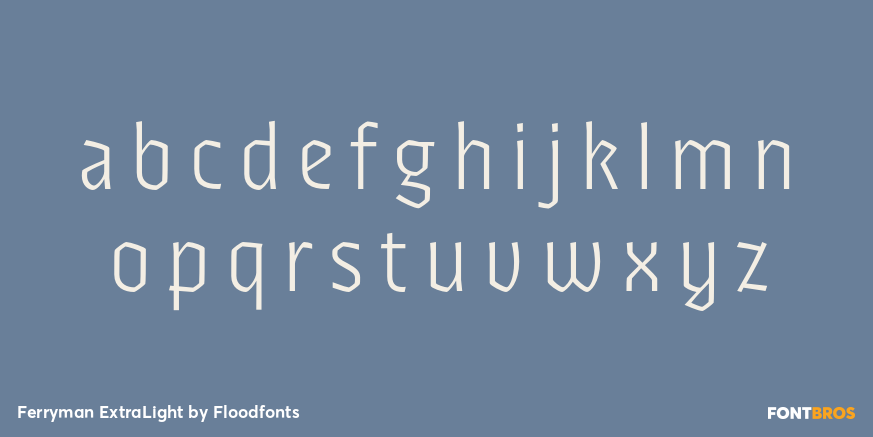 Ferryman ExtraLight Font Poster #3