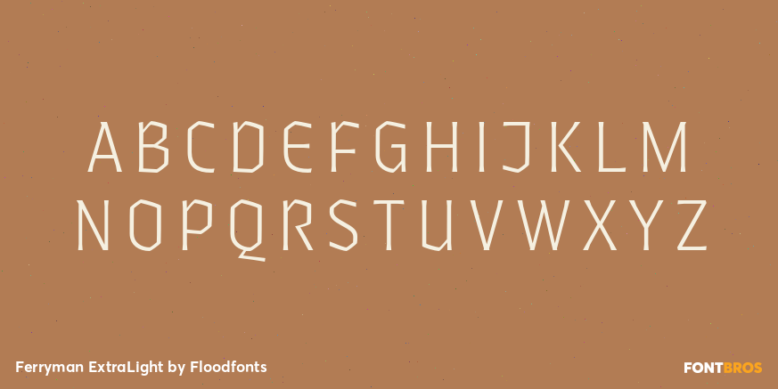 Ferryman ExtraLight Font Poster #1