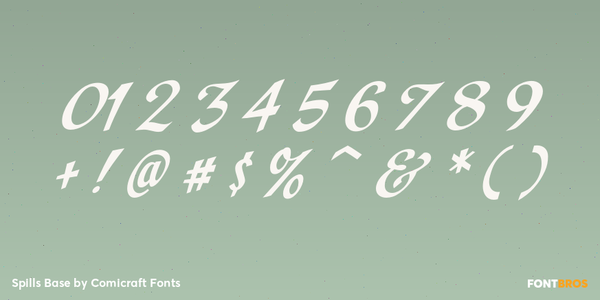 Spills Base Font Poster #1
