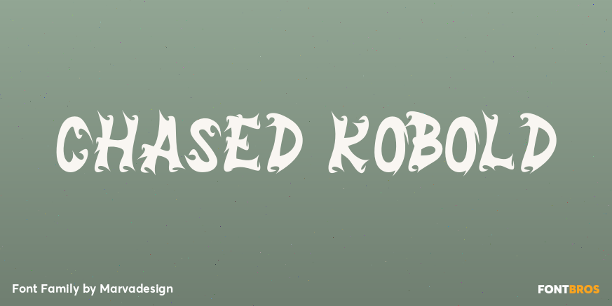 Chased Kobold Font Poster