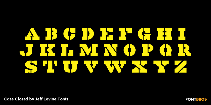 Case Closed Font Poster #3