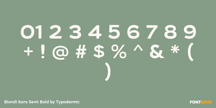 Biondi Sans Semi Bold Font Poster #1