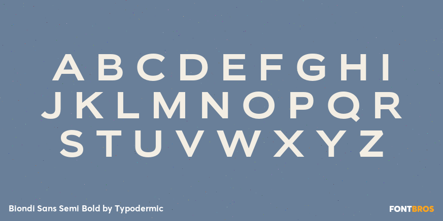 Biondi Sans Semi Bold Font Poster #2