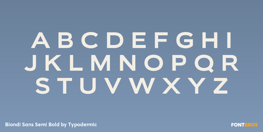 Biondi Sans Semi Bold Font Poster #1