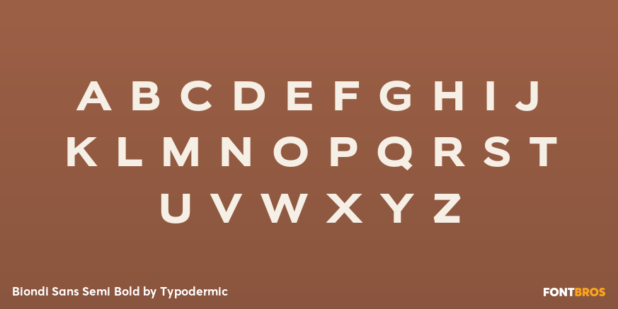 Biondi Sans Semi Bold Font Poster #1