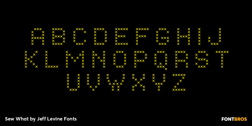 Sew What Font Poster #3