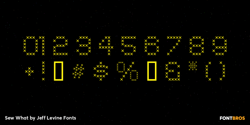 Sew What Font Poster #4