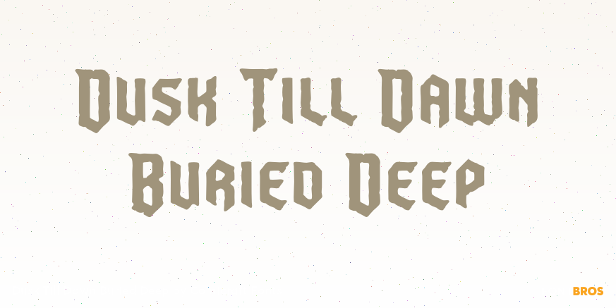 Dusk Till Dawn Buried Deep Poster