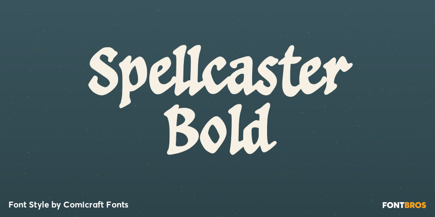 Spellcaster Bold Poster