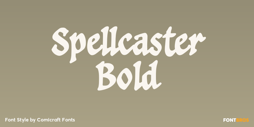Spellcaster Bold Poster