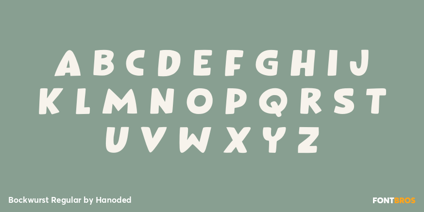 Bockwurst Regular Font Poster #3