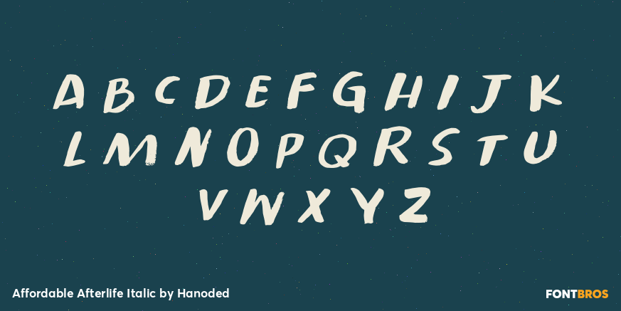 Affordable Afterlife Italic Font Poster #1