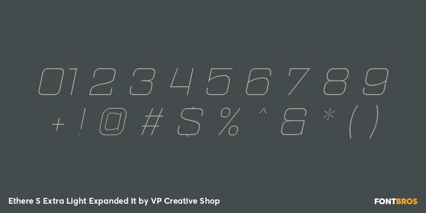 Ethere S Extra Light Expanded It Font Poster #4