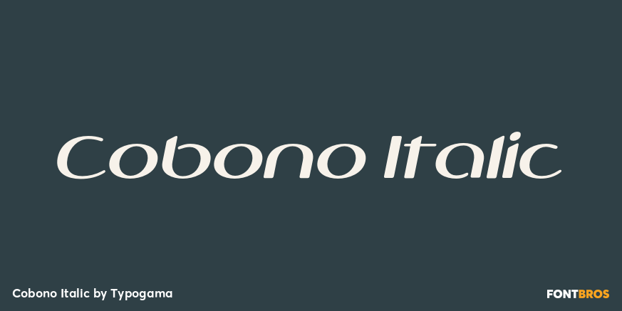 Cobono Italic Poster