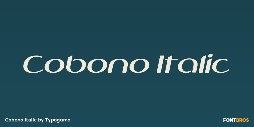 Cobono Italic Poster