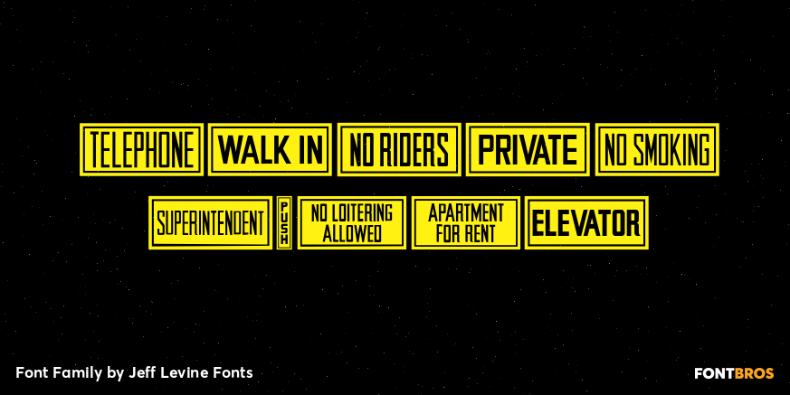 Retro Signs Font Poster