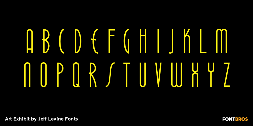 Art Exhibit Font Poster #3