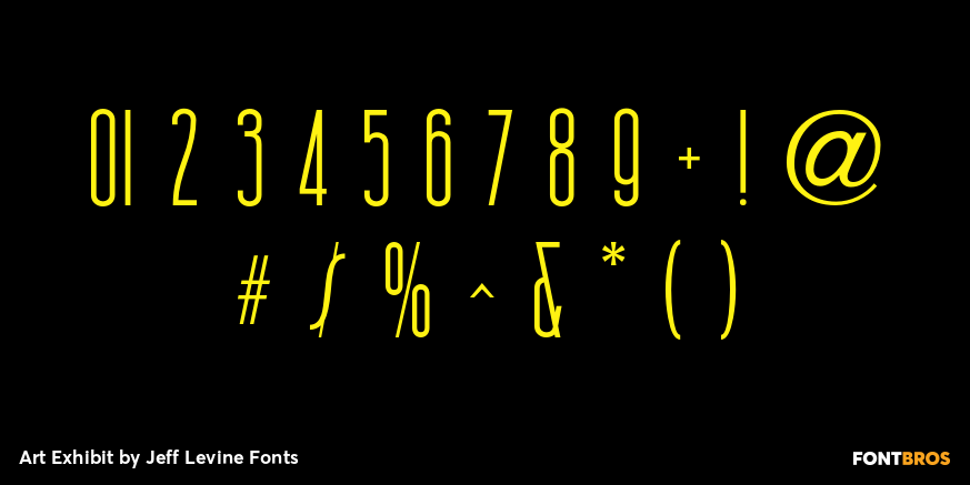 Art Exhibit Font Poster #4