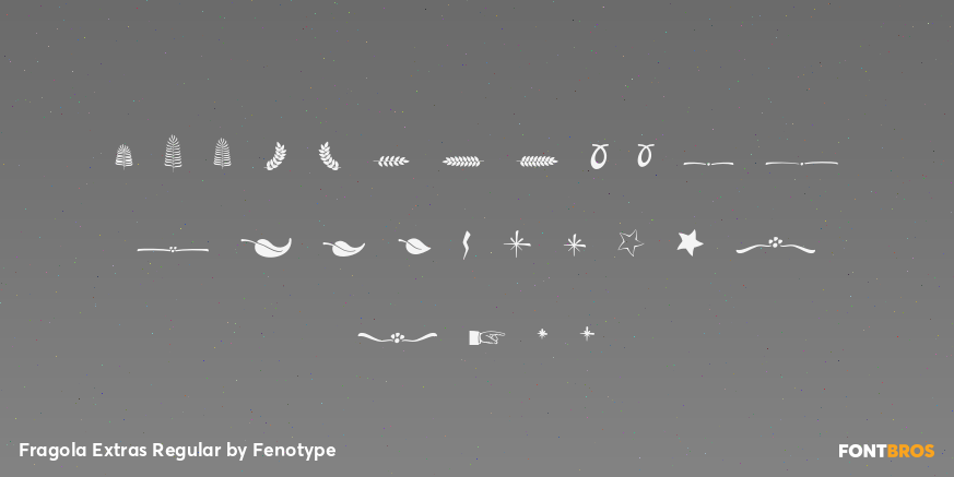 Fragola Extras Regular Font Poster #2