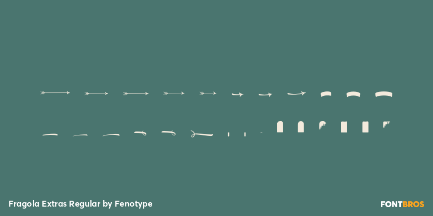 Fragola Extras Regular Font Poster #3