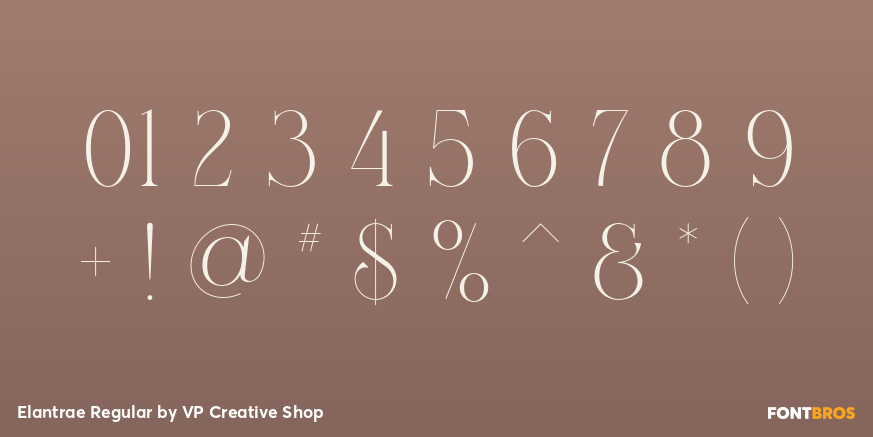 Elantrae Regular Font Poster #1