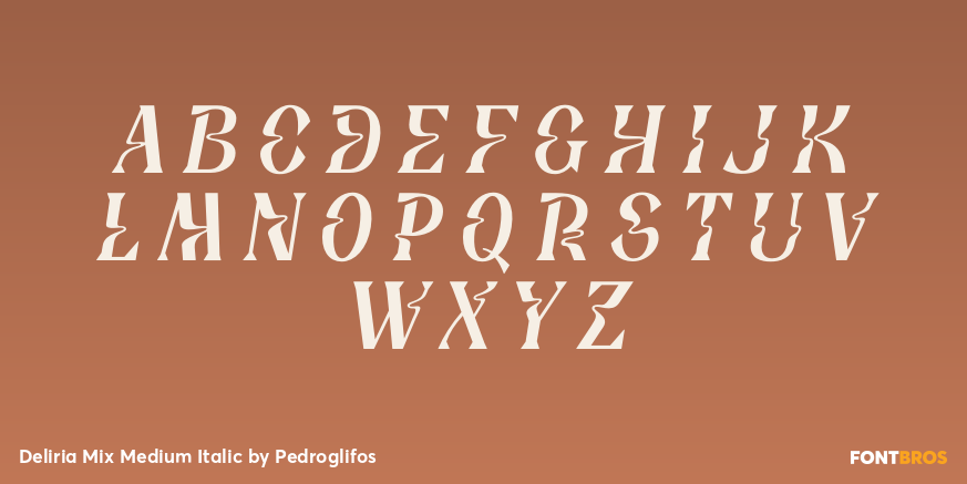 Deliria Mix Medium Italic Font Poster #2