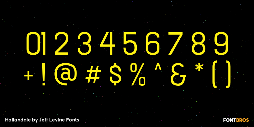 Hallandale Font Poster #4
