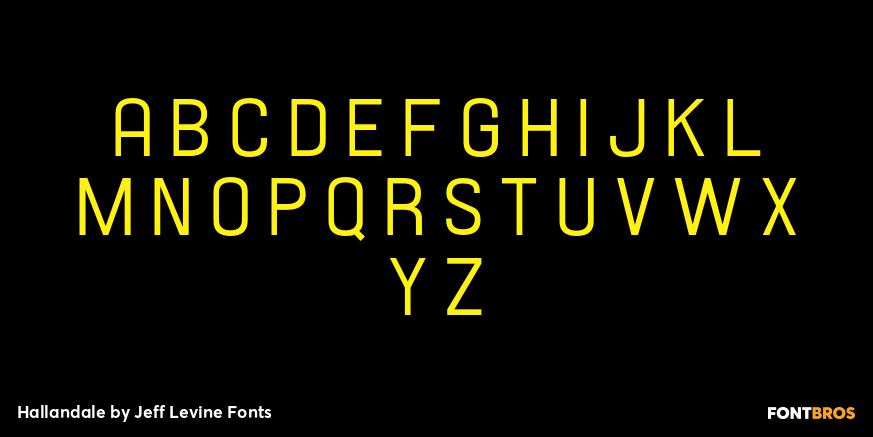 Hallandale Font Poster #2