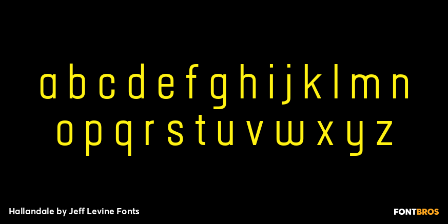 Hallandale Font Poster #3