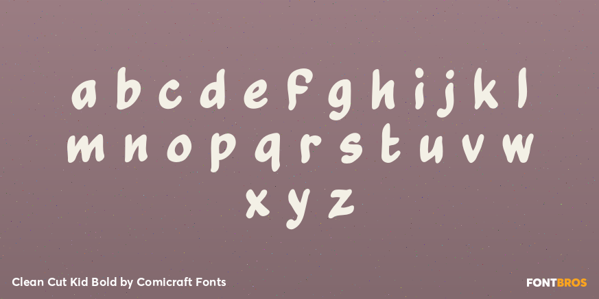 Clean Cut Kid Bold Font Poster #3