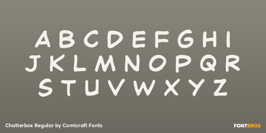 Chatterbox Regular Font Poster #3