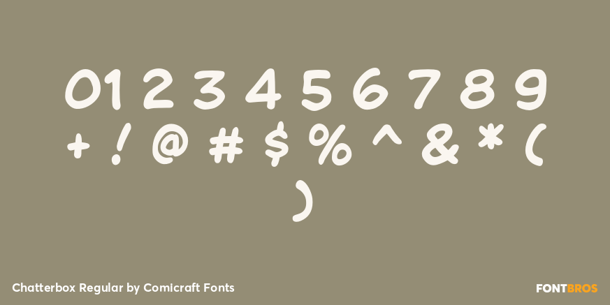 Chatterbox Regular Font Poster #4