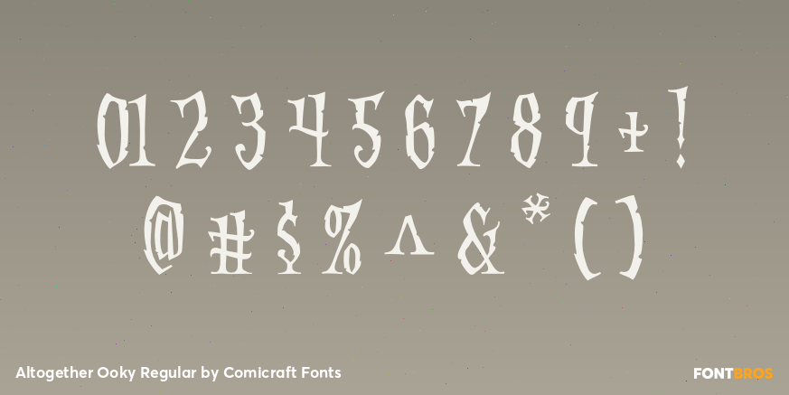 Altogether Ooky Regular Font Poster #1