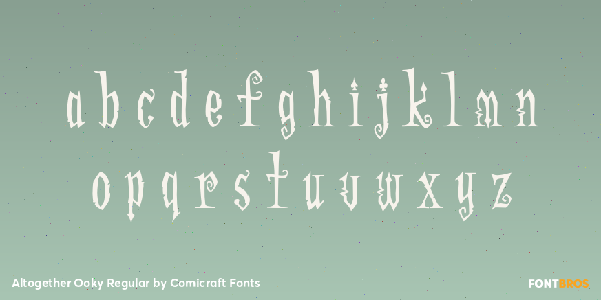 Altogether Ooky Regular Font Poster #3