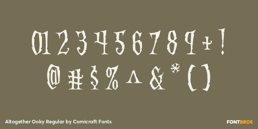 Altogether Ooky Regular Font Poster #4