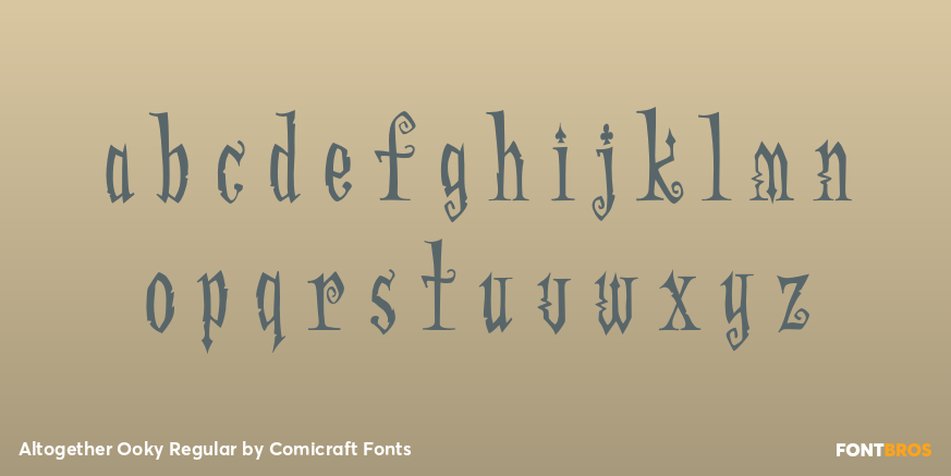 Altogether Ooky Regular Font Poster #1