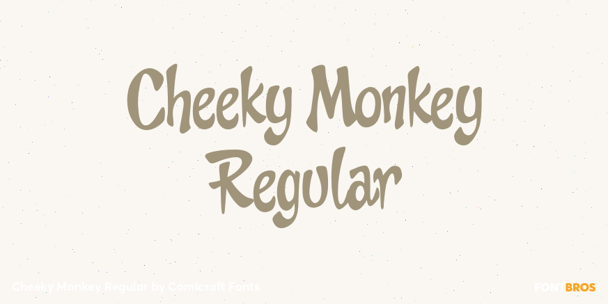 Cheeky Monkey Regular Font Poster #1