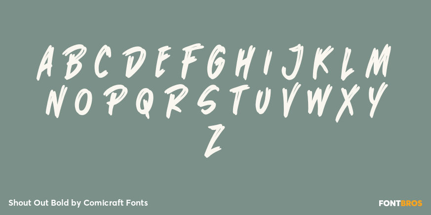 Shout Out Bold Font Poster #2