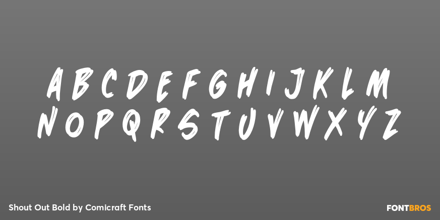 Shout Out Bold Font Poster #3