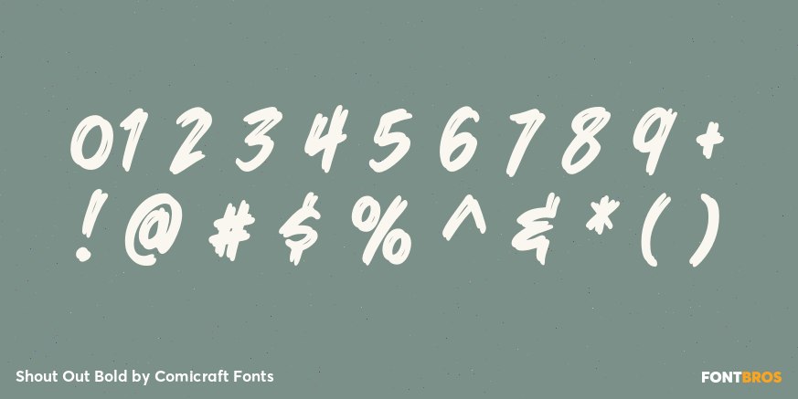 Shout Out Bold Font Poster #4