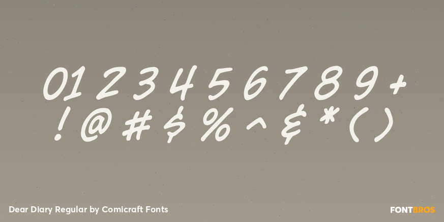 Dear Diary Regular Font Poster #4
